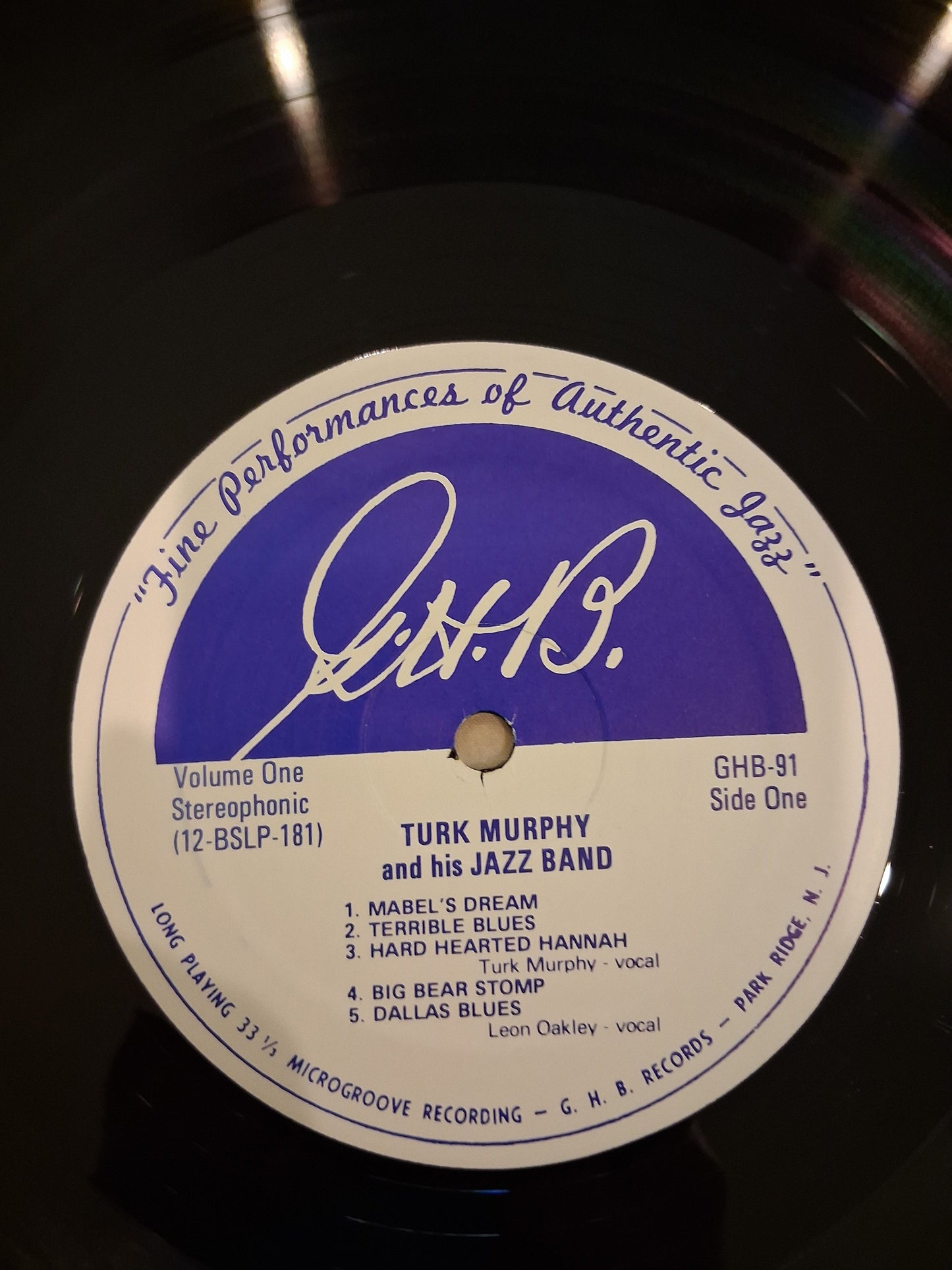 Turk Murphy & His San Francisco Jazz Band – In Concert - Vol. 1