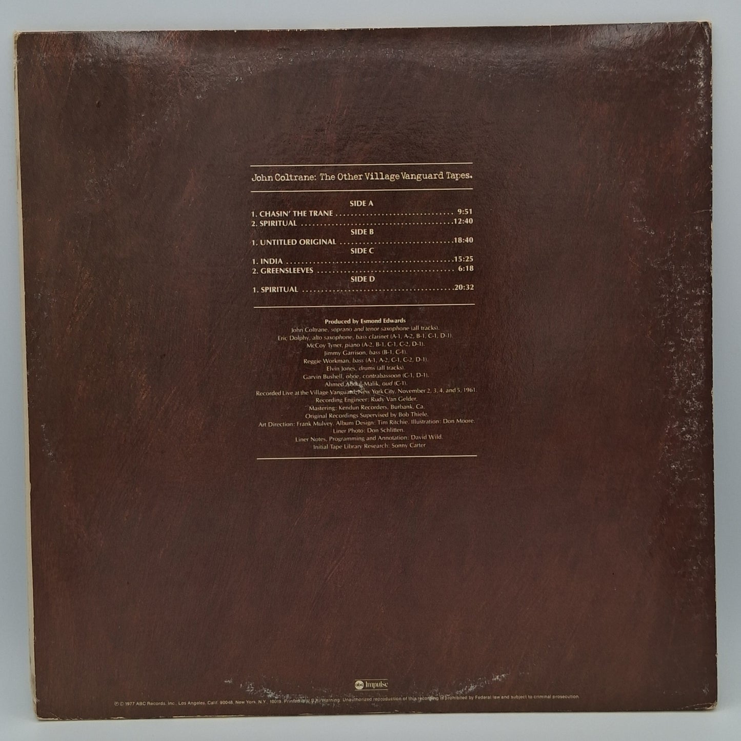 John Coltrane – The Other Village Vanguard Tapes
