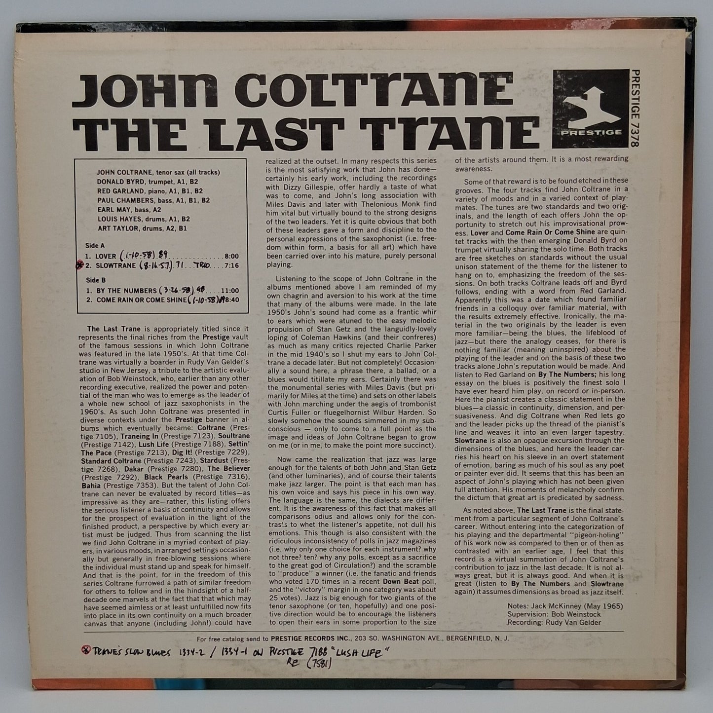 John Coltrane – The Last Trane
