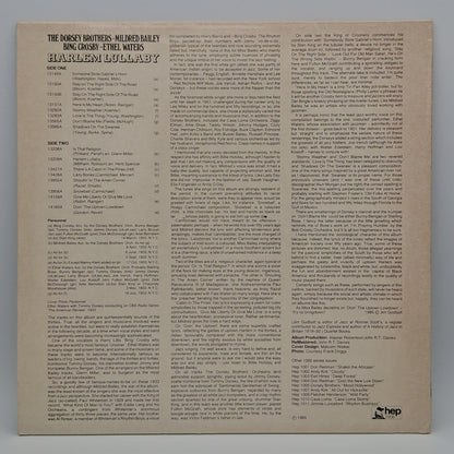The Dorsey Brothers ~ Mildred Bailey ~ Bing Crosby ~ Ethel Waters – Harlem Lullaby