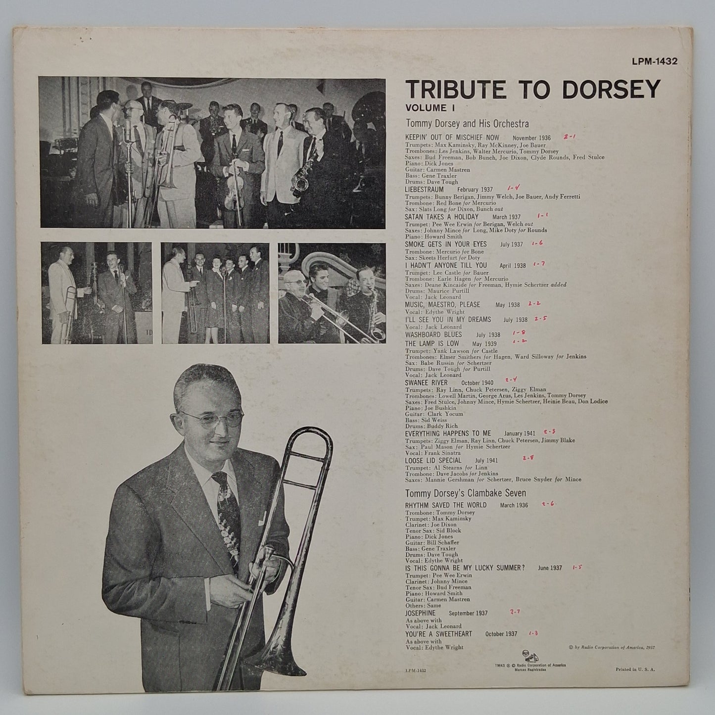 Tommy Dorsey And His Orchestra – Tribute To Dorsey Vol. 1