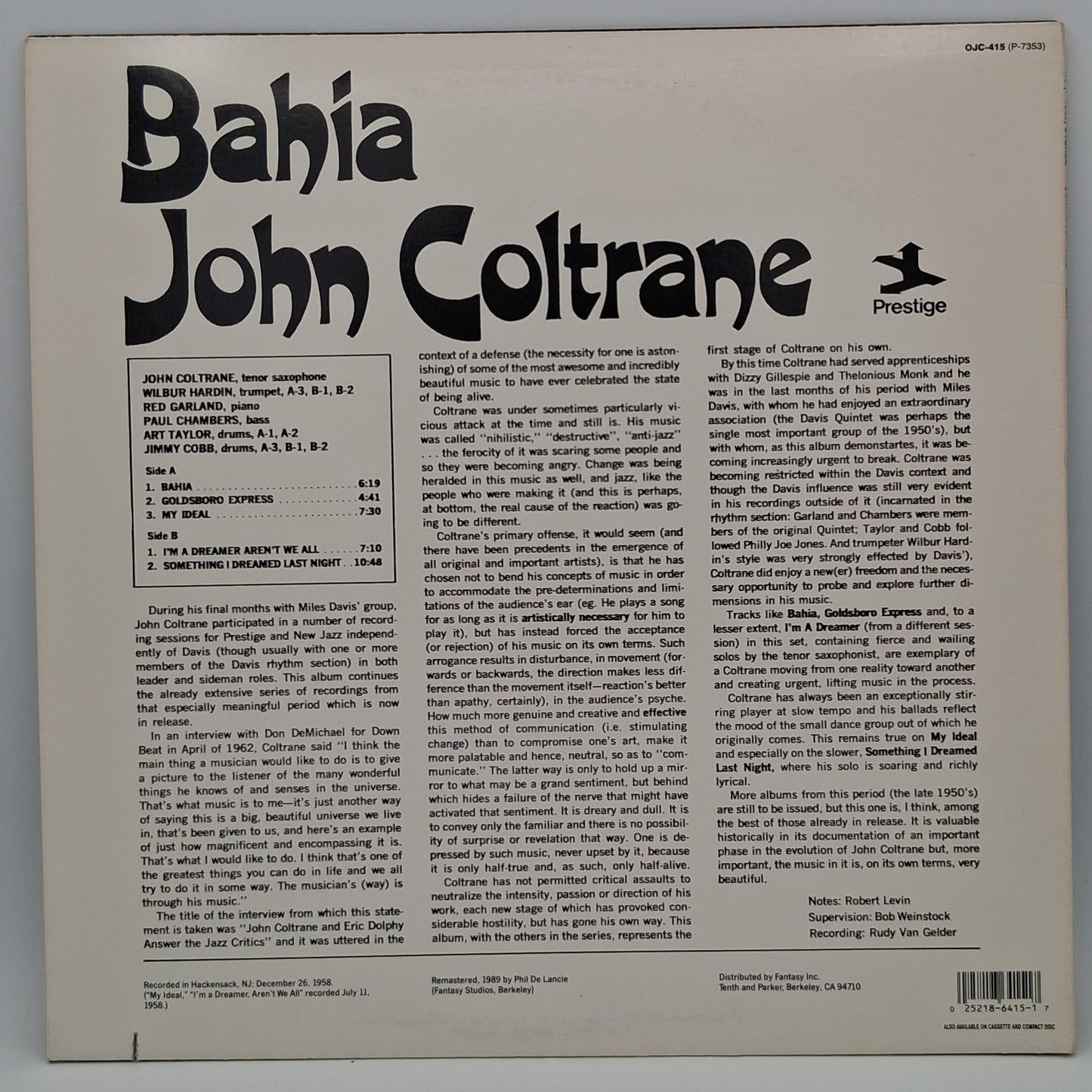 John Coltrane – Bahia
