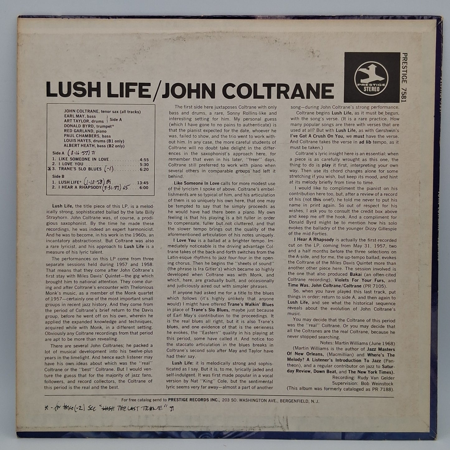 John Coltrane – Lush Life