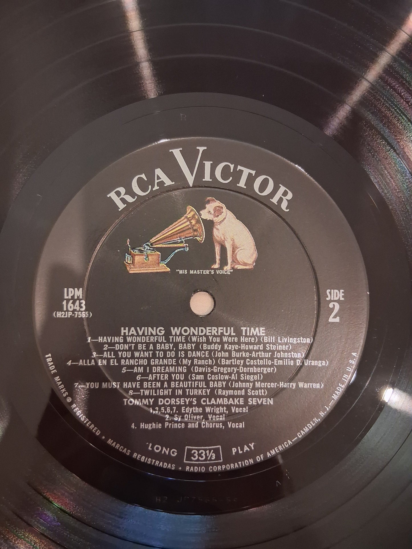 Tommy Dorsey And His Clambake Seven – Having Wonderful Time