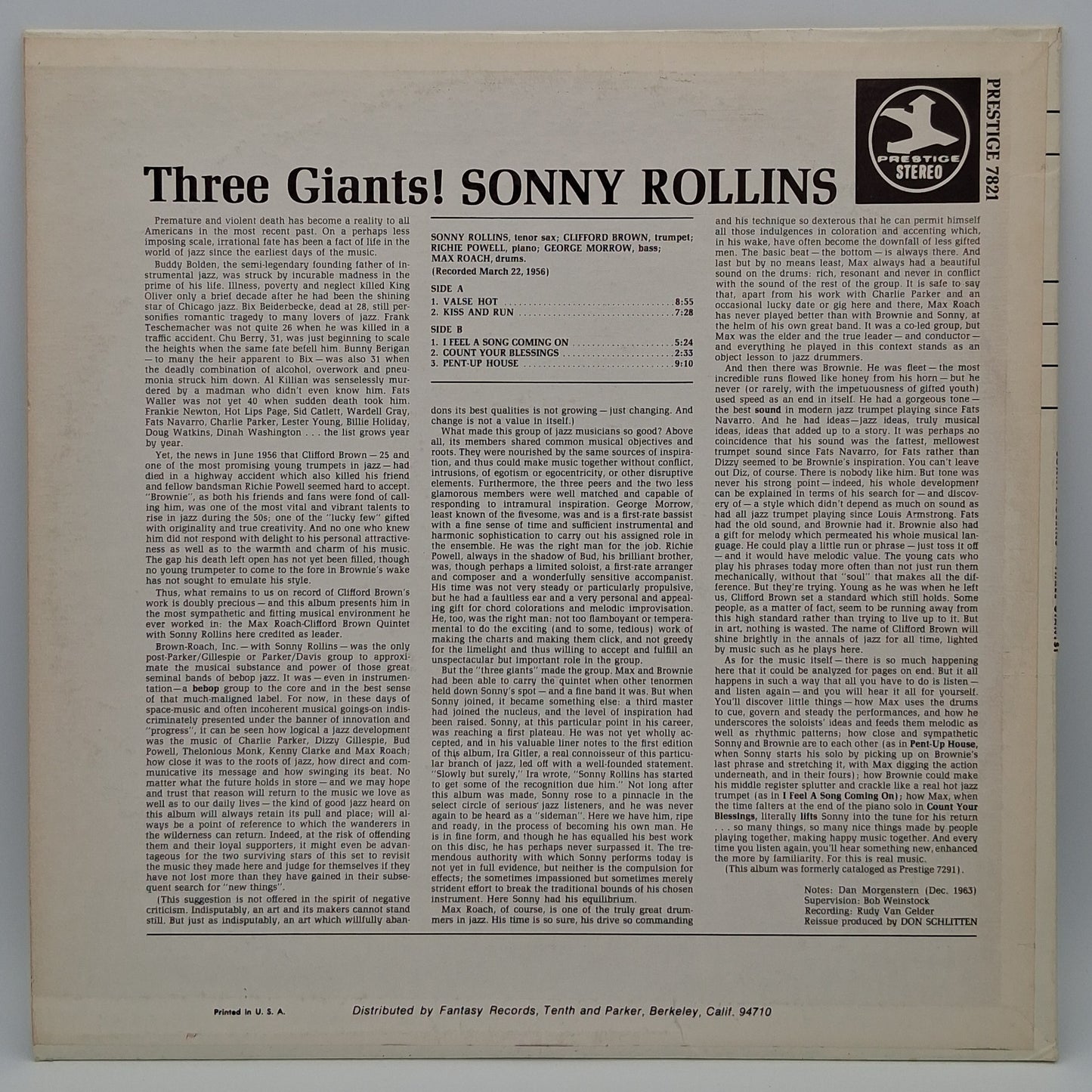 Sonny Rollins – Three Giants!