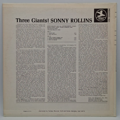 Sonny Rollins – Three Giants!