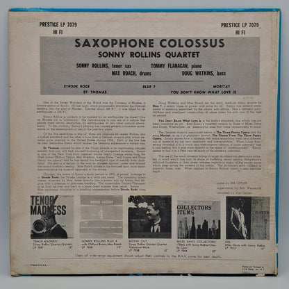 Sonny Rollins – Saxophone Colossus