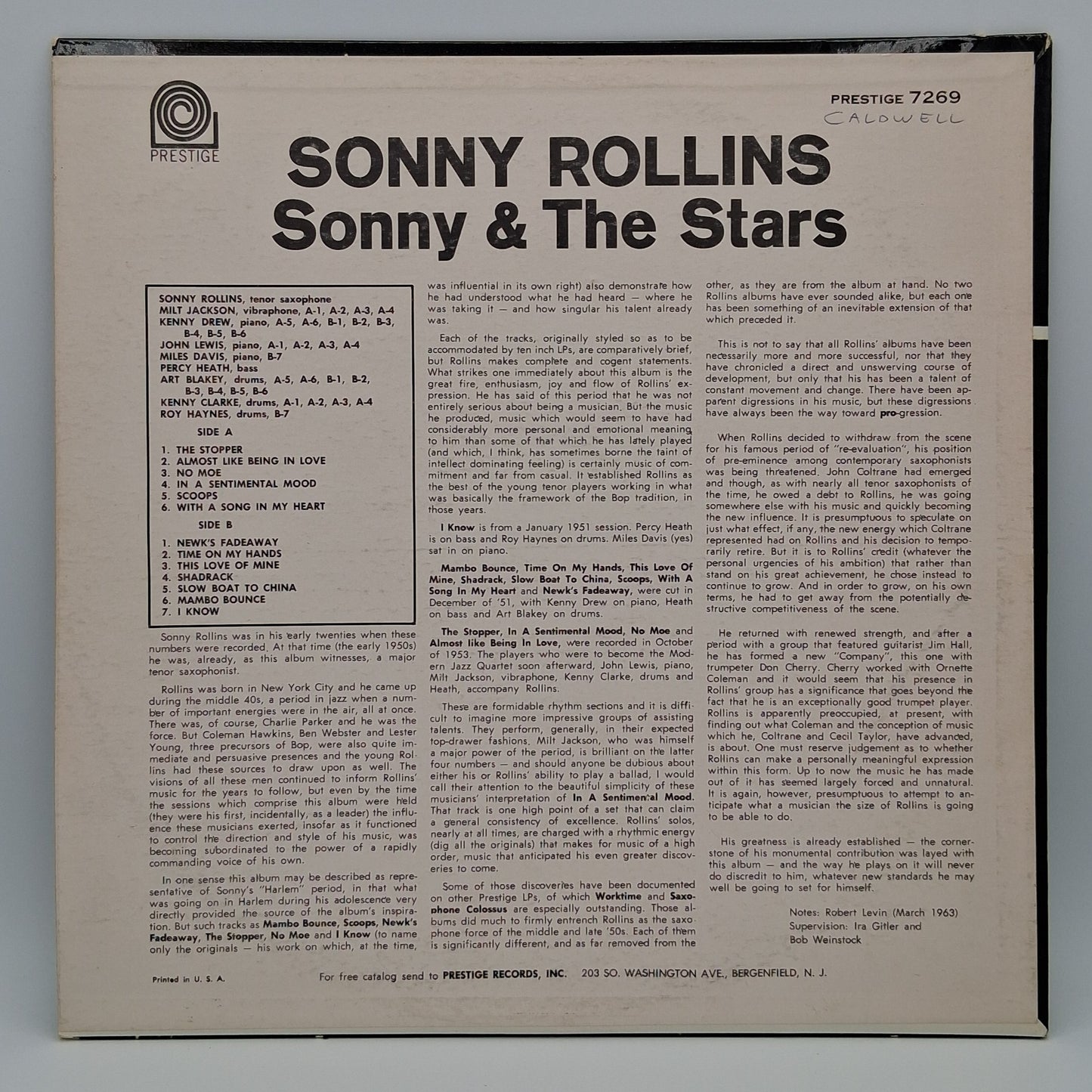 Sonny Rollins – Sonny & The Stars