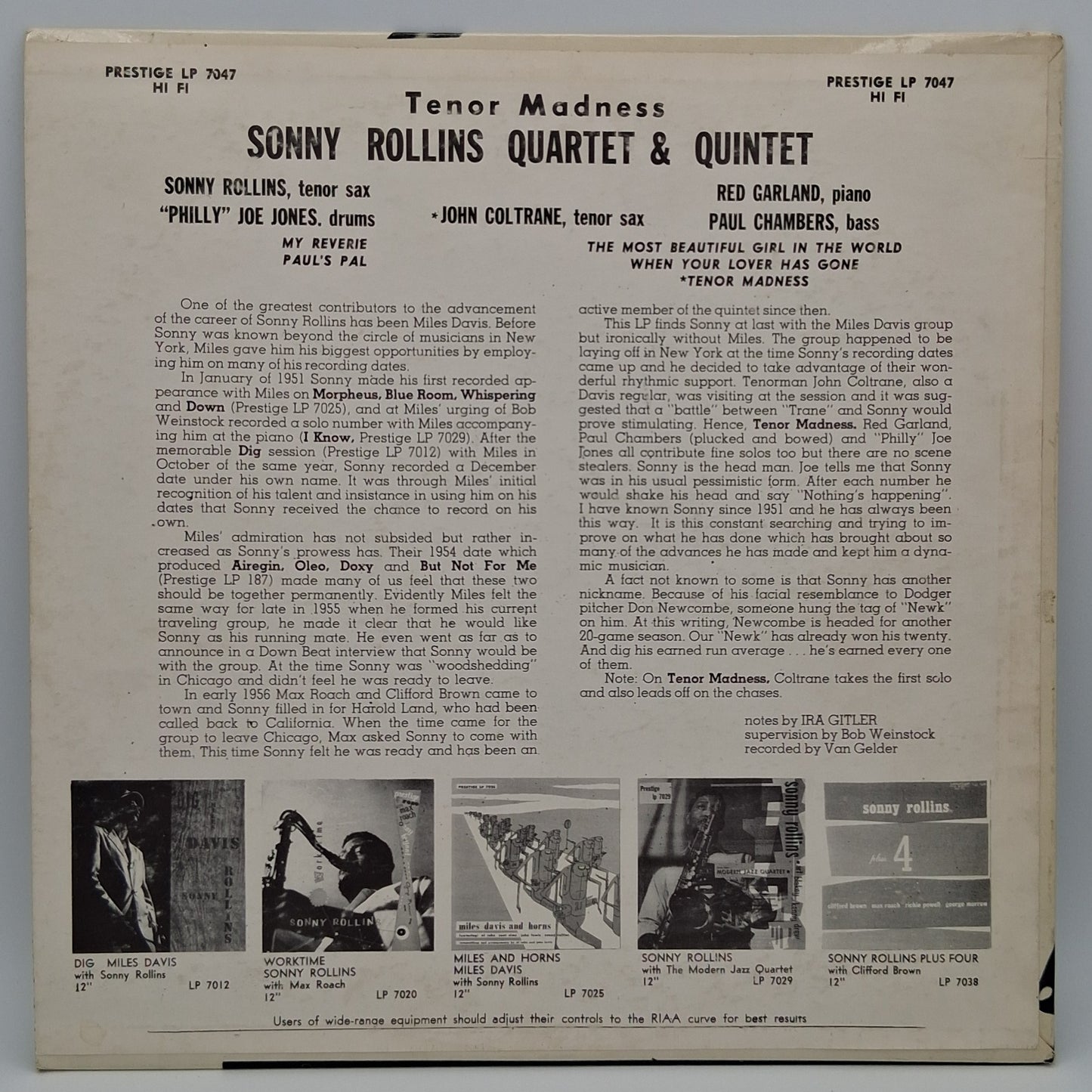 Sonny Rollins Quartet – Tenor Madness