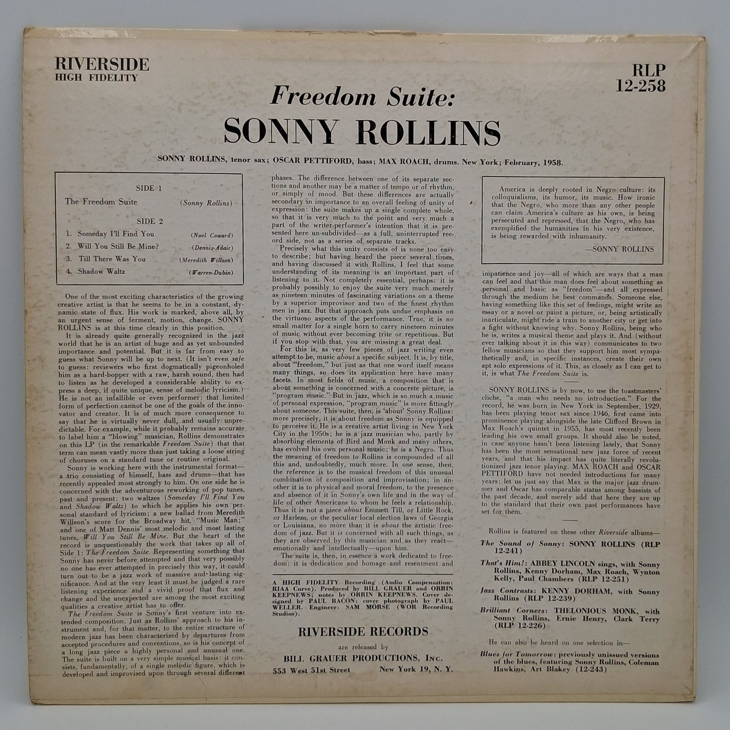 Sonny Rollins – Freedom Suite