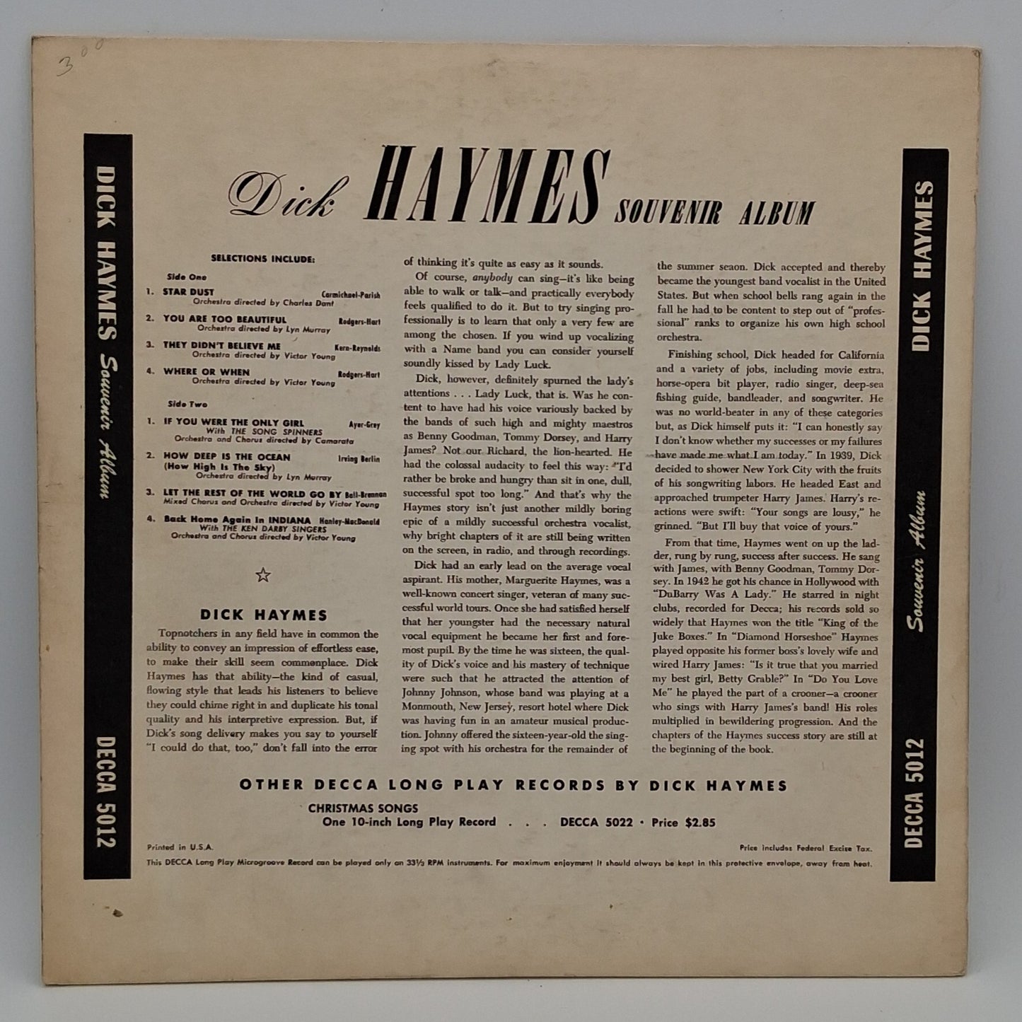 Dick Haymes – Souvenir Album