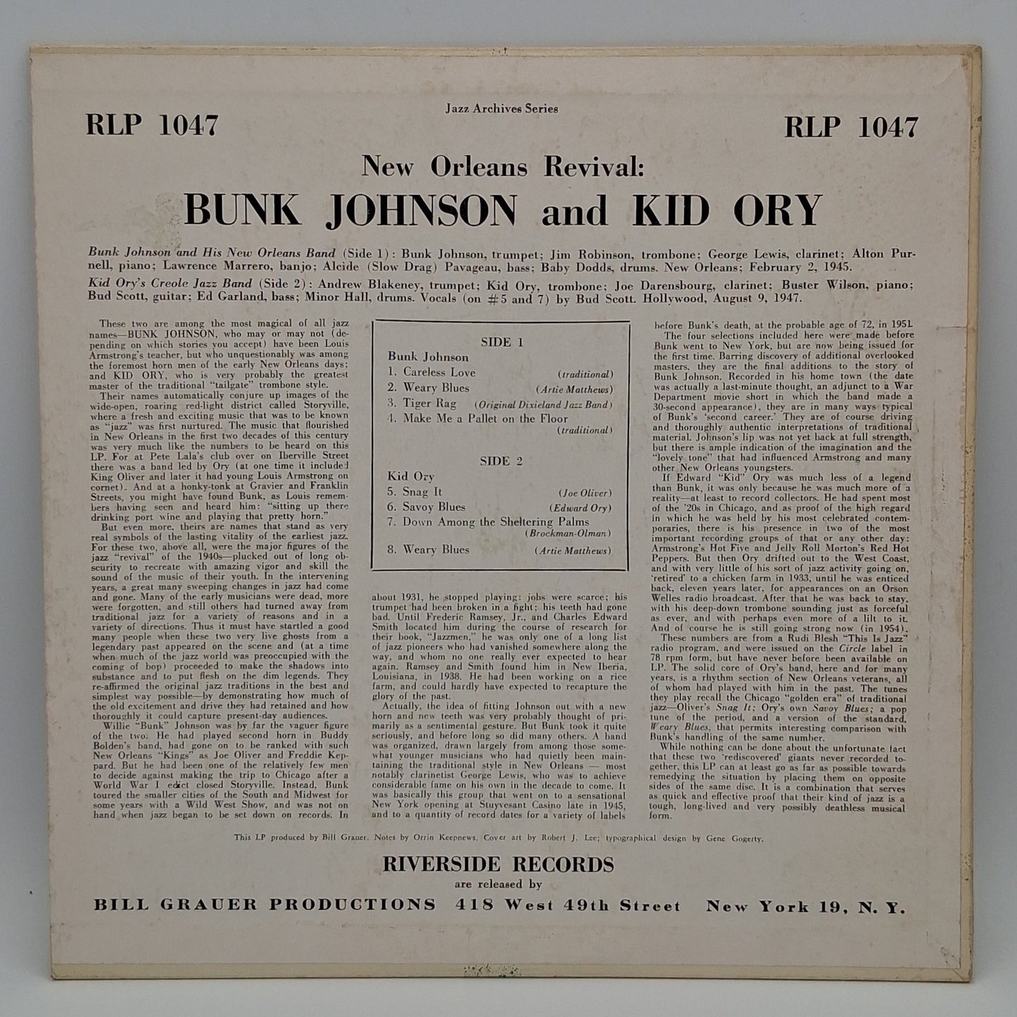 Bunk Johnson And His New Orleans Band / Kid Ory And His Creole Jazz Band – New Orleans Revival