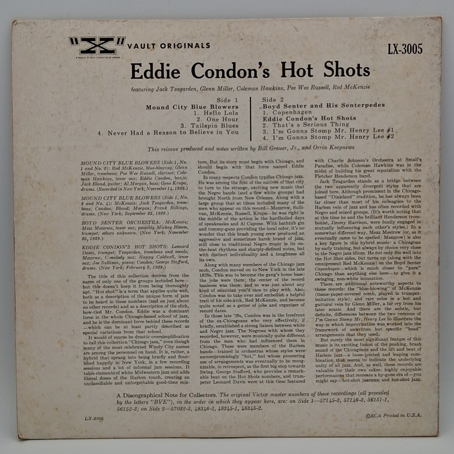 Eddie Condon – Eddie Condon's Hot Shots