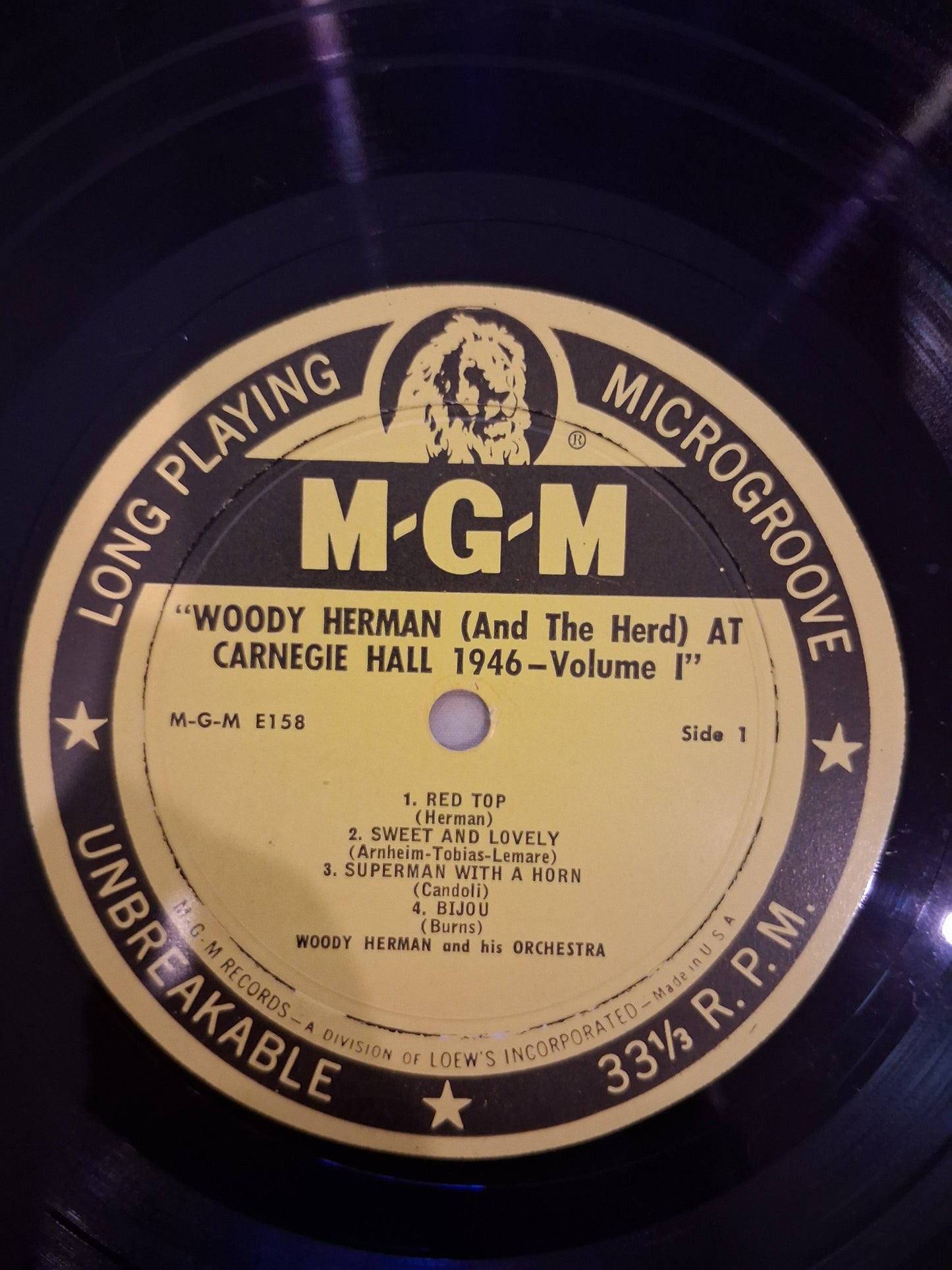Woody Herman (And The Herd) – At Carnegie Hall, 1946 - Vol. I