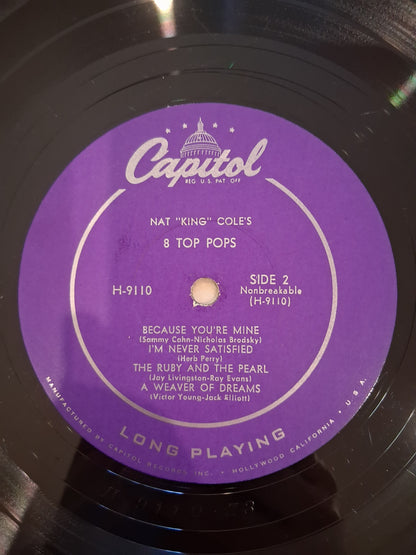 Nat 'King' Cole – Nat 'King' Cole's 8 Top Pops