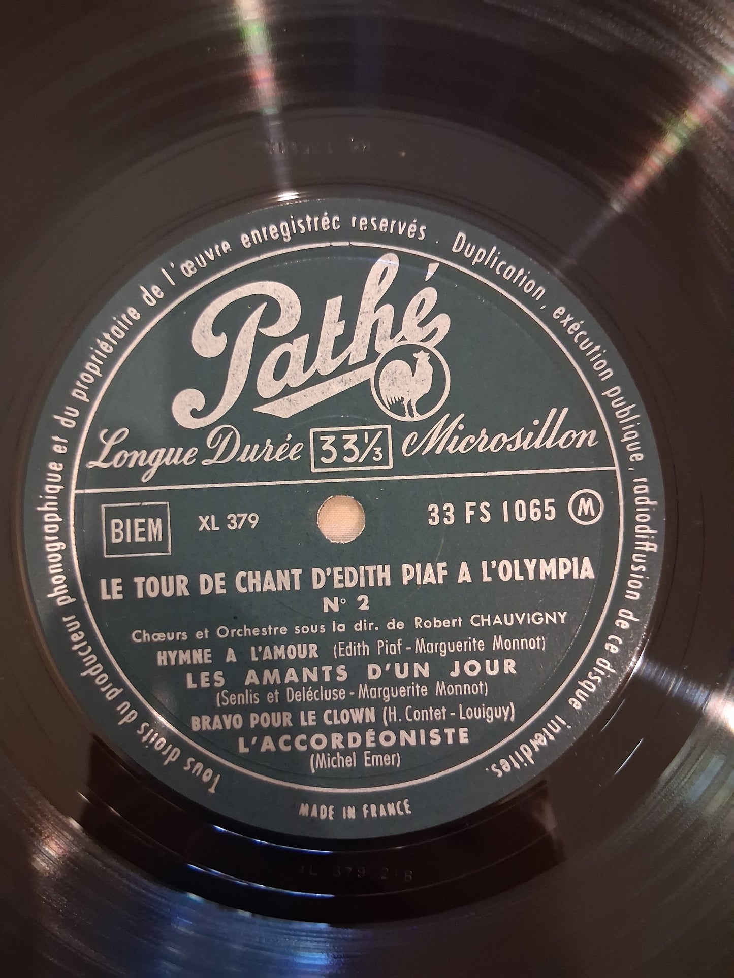 Edith Piaf – Le Tour De Chant D'Edith Piaf N° 2 Enregistré Au Cours Du Spectacle De L'Olympia