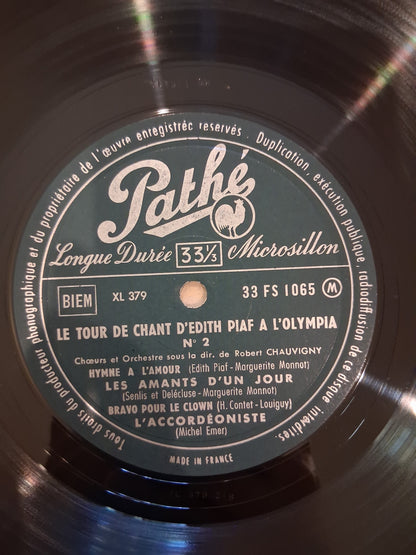 Edith Piaf – Le Tour De Chant D'Edith Piaf N° 2 Enregistré Au Cours Du Spectacle De L'Olympia