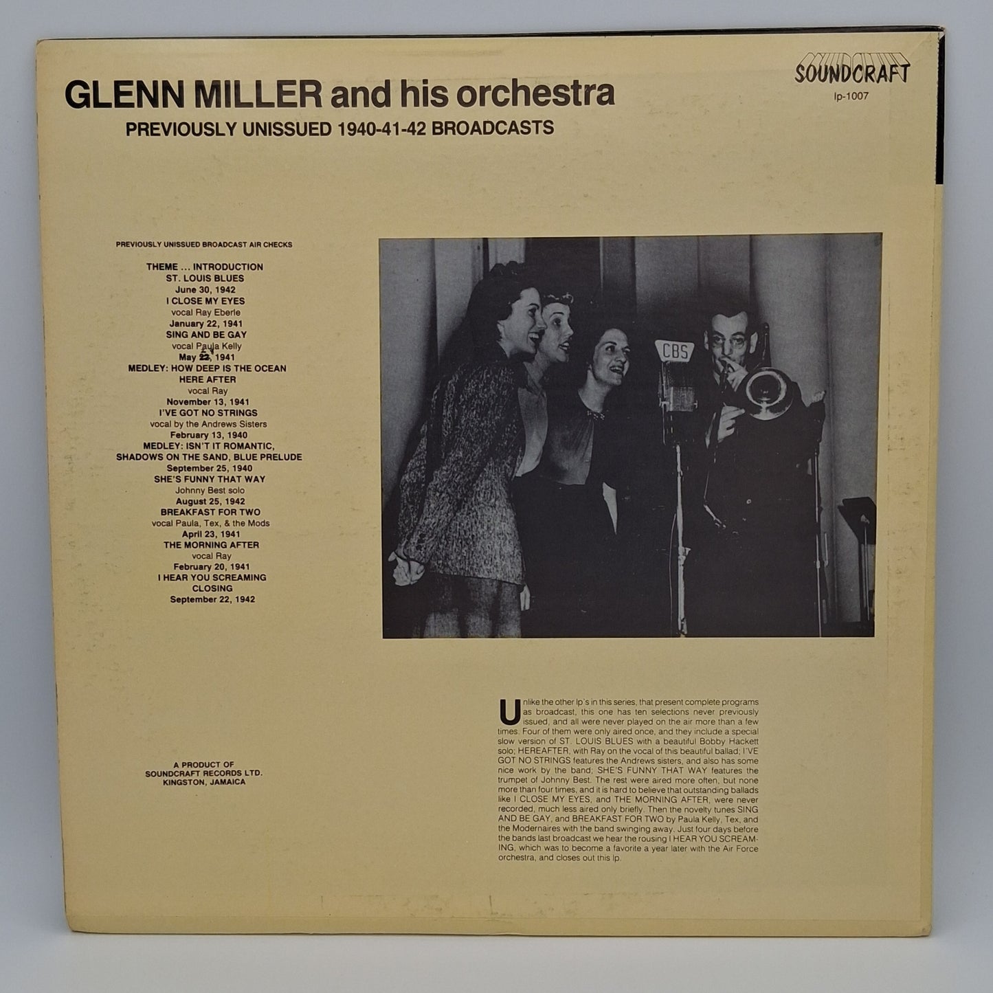 Glenn Miller And His Orchestra – Previously Unissued 1940-41-42 Broadcasts