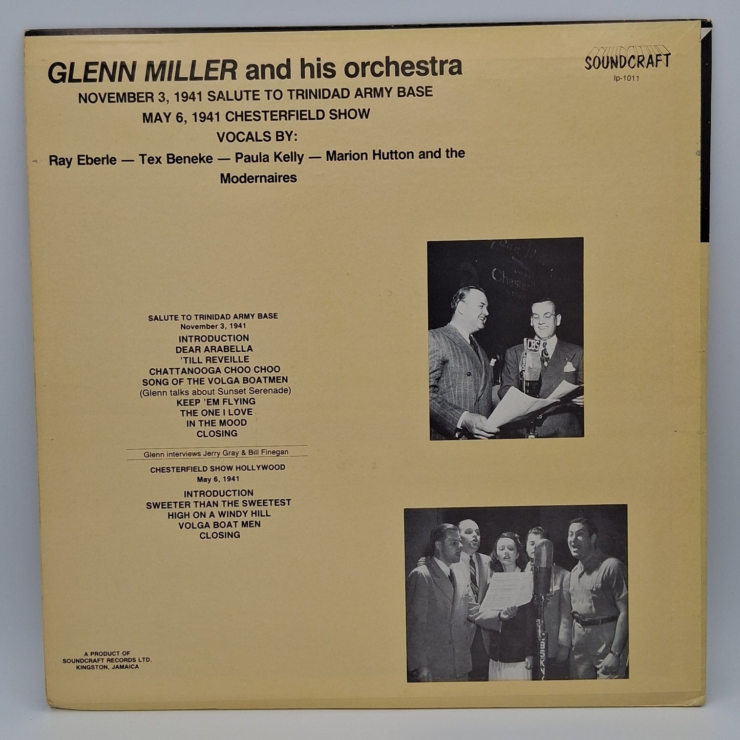 Glenn Miller And His Orchestra – November 3, 1941 Salute to Trinidad Army Base - May 6, 1941 Chesterfield Show