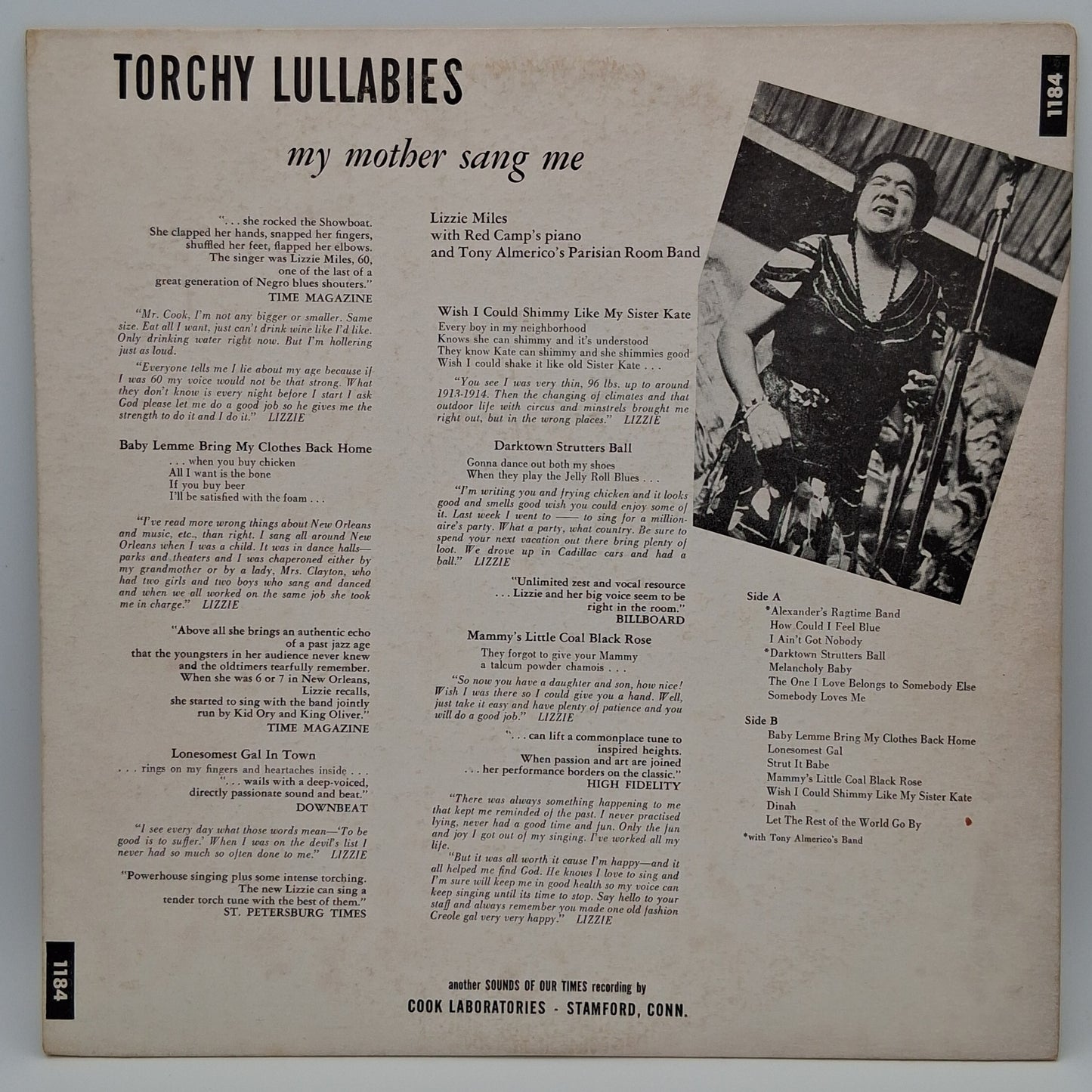 Lizzie Miles – Torchy Lullabies My Mother Sang Me