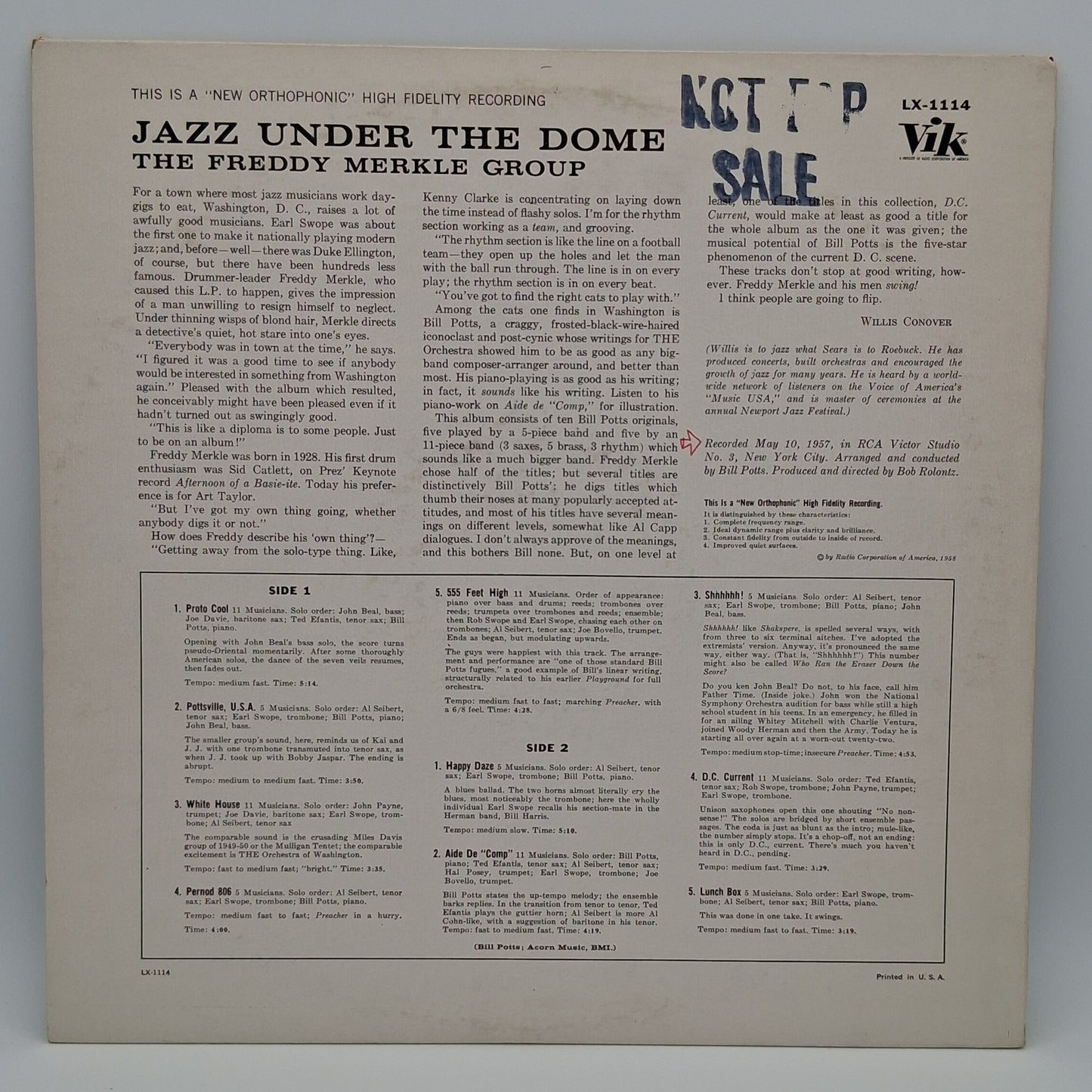 The Freddy Merkle Group – Jazz Under The Dome