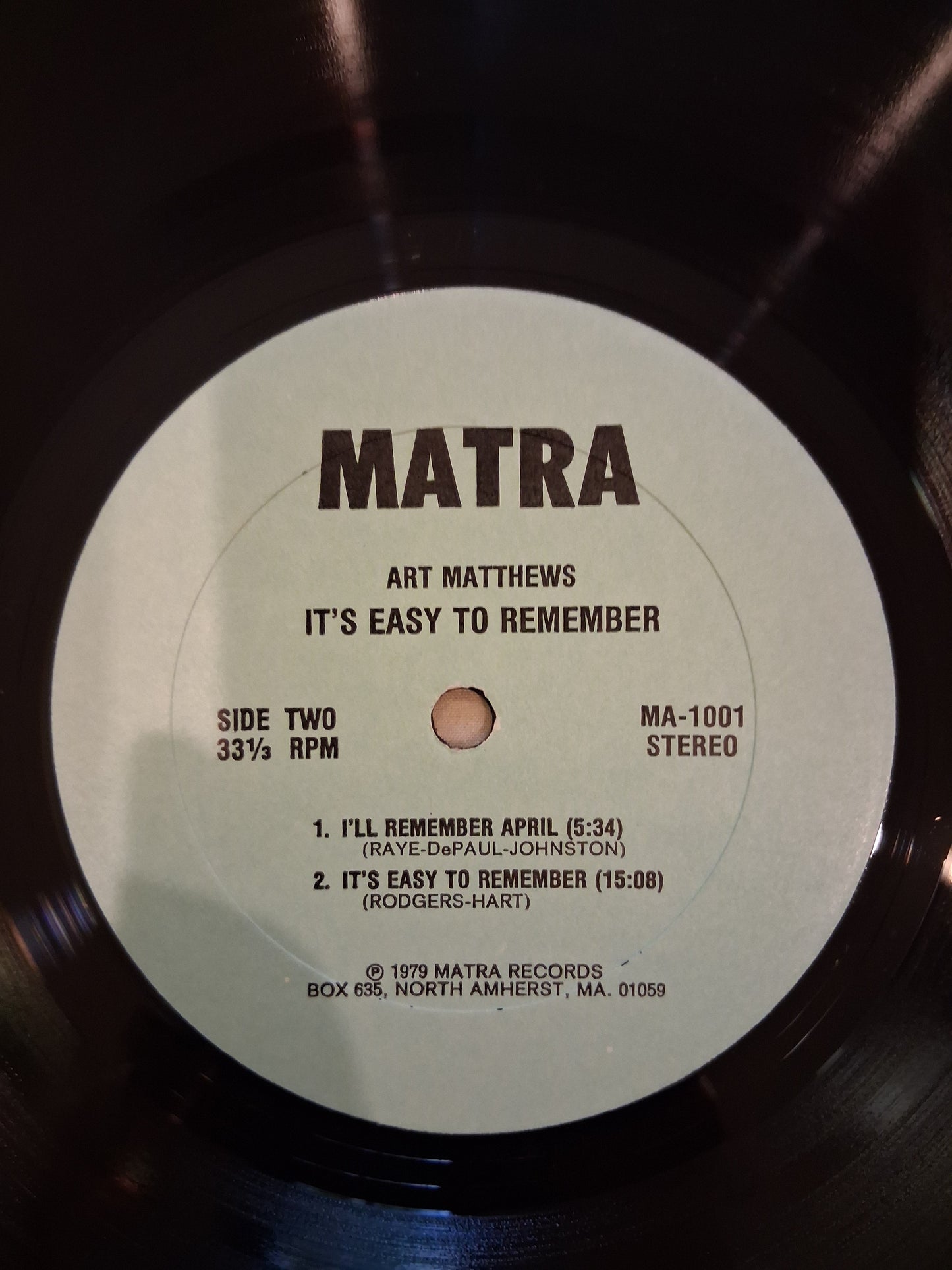 Art Matthews – It's Easy To Remember