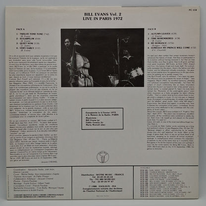 Bill Evans – Live In Paris 1972 Vol. 2
