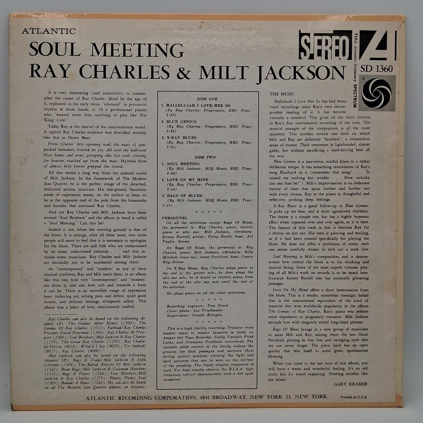 Ray Charles & Milt Jackson – Soul Meeting