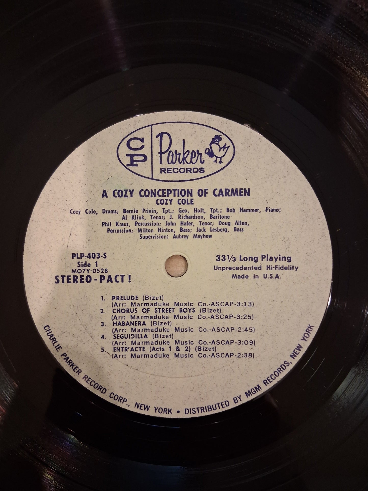 Cozy Cole – A Cozy Conception Of Carmen