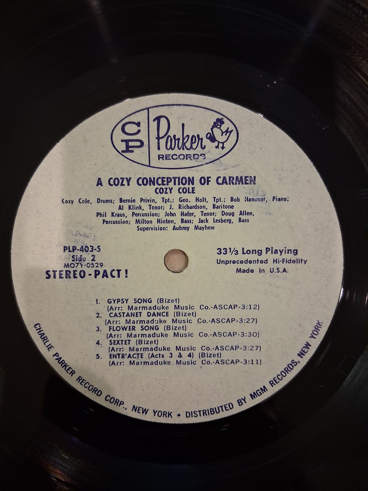 Cozy Cole – A Cozy Conception Of Carmen