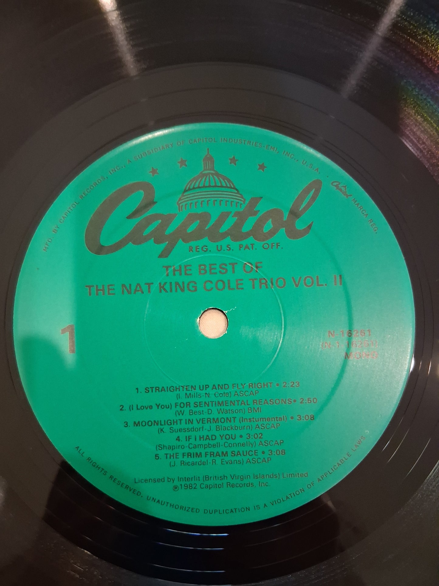 Nat King Cole – The Best Of The Nat "King" Cole Trio Volume 1