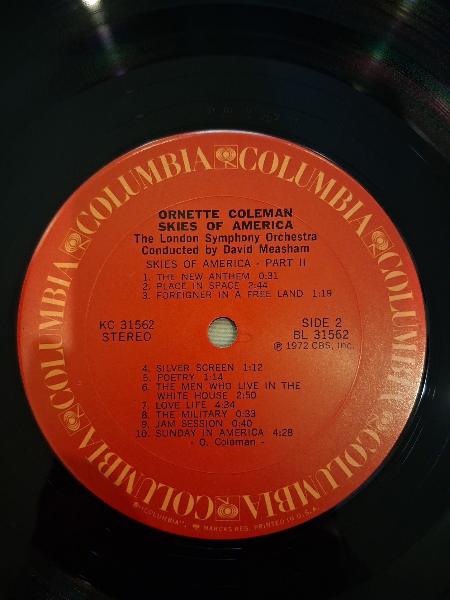 Ornette Coleman, The London Symphony Orchestra Conducted By David Measham – Skies Of America