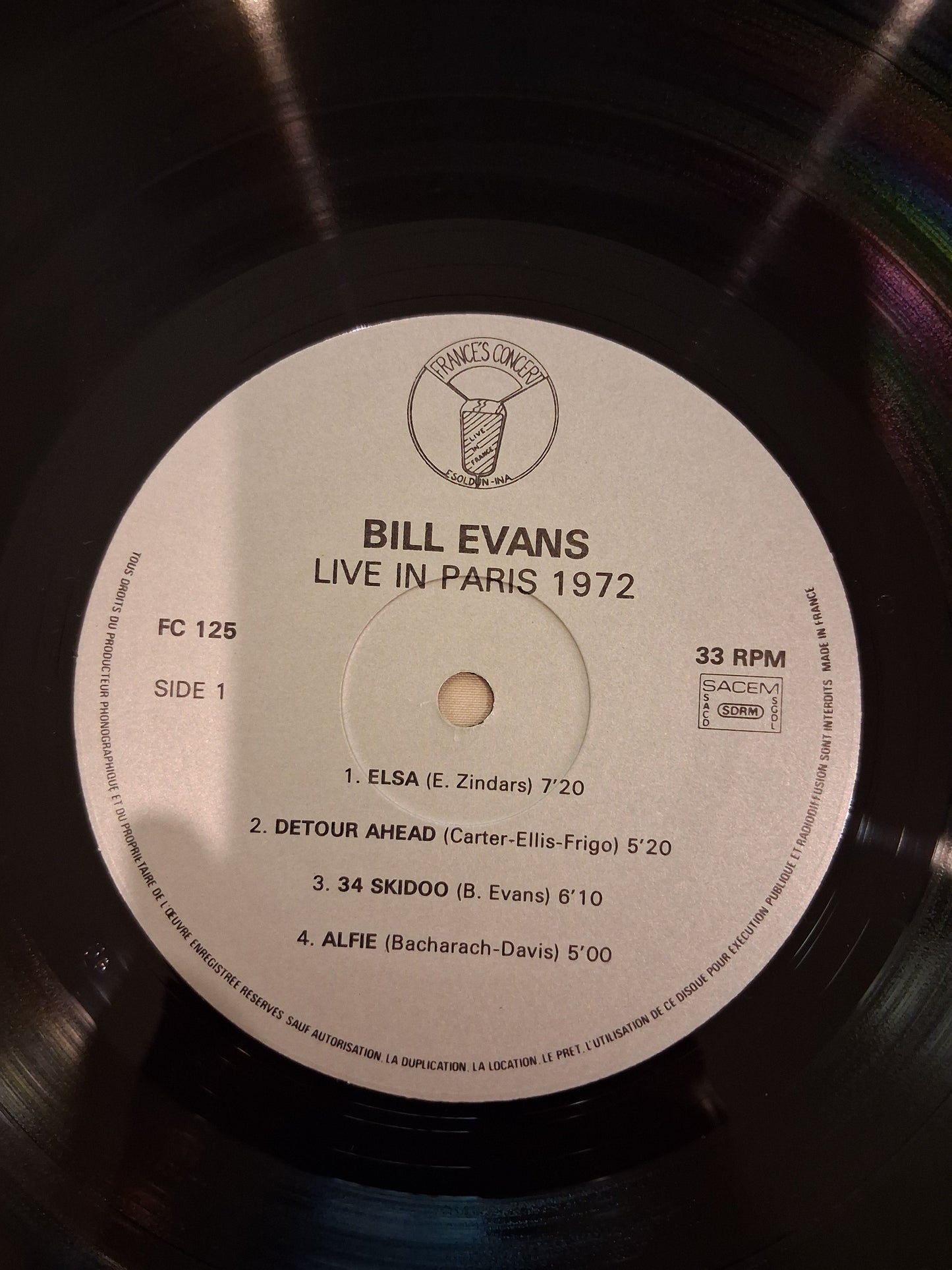 Bill Evans – Live In Paris 1972 Vol. 3