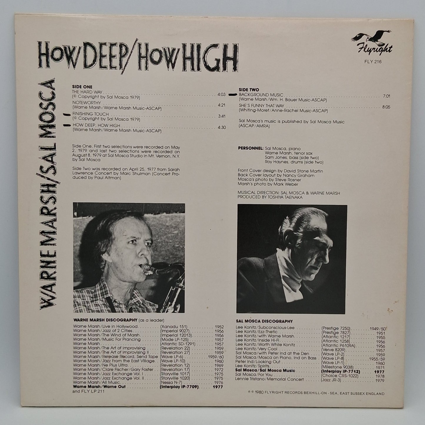 Warne Marsh / Sal Mosca – How Deep / How High