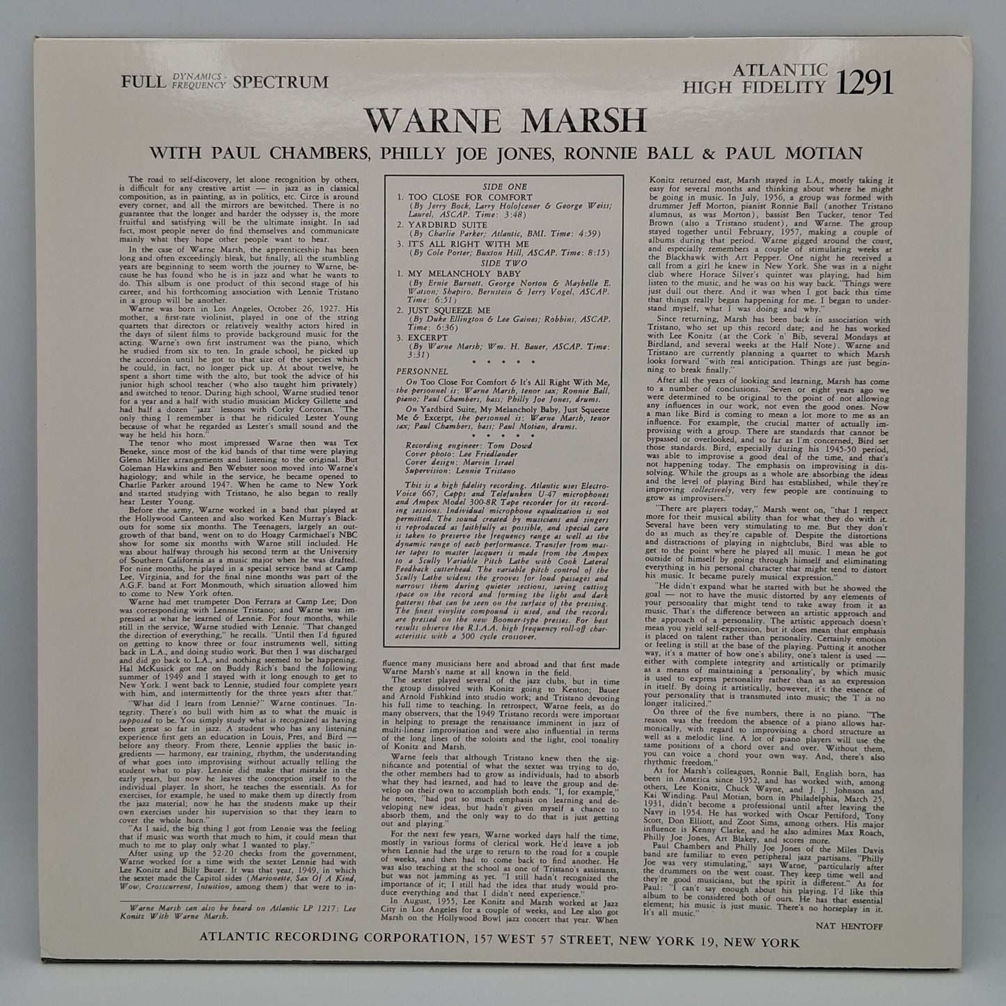 Warne Marsh – Warne Marsh
