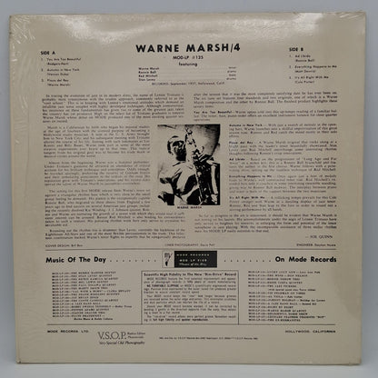 Warne Marsh Quartet – Music For Prancing