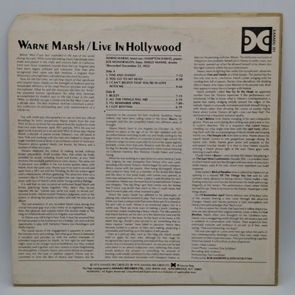 Warne Marsh – Live In Hollywood