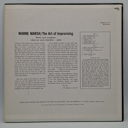 Warne Marsh – The Art of Improvising Volume 2
