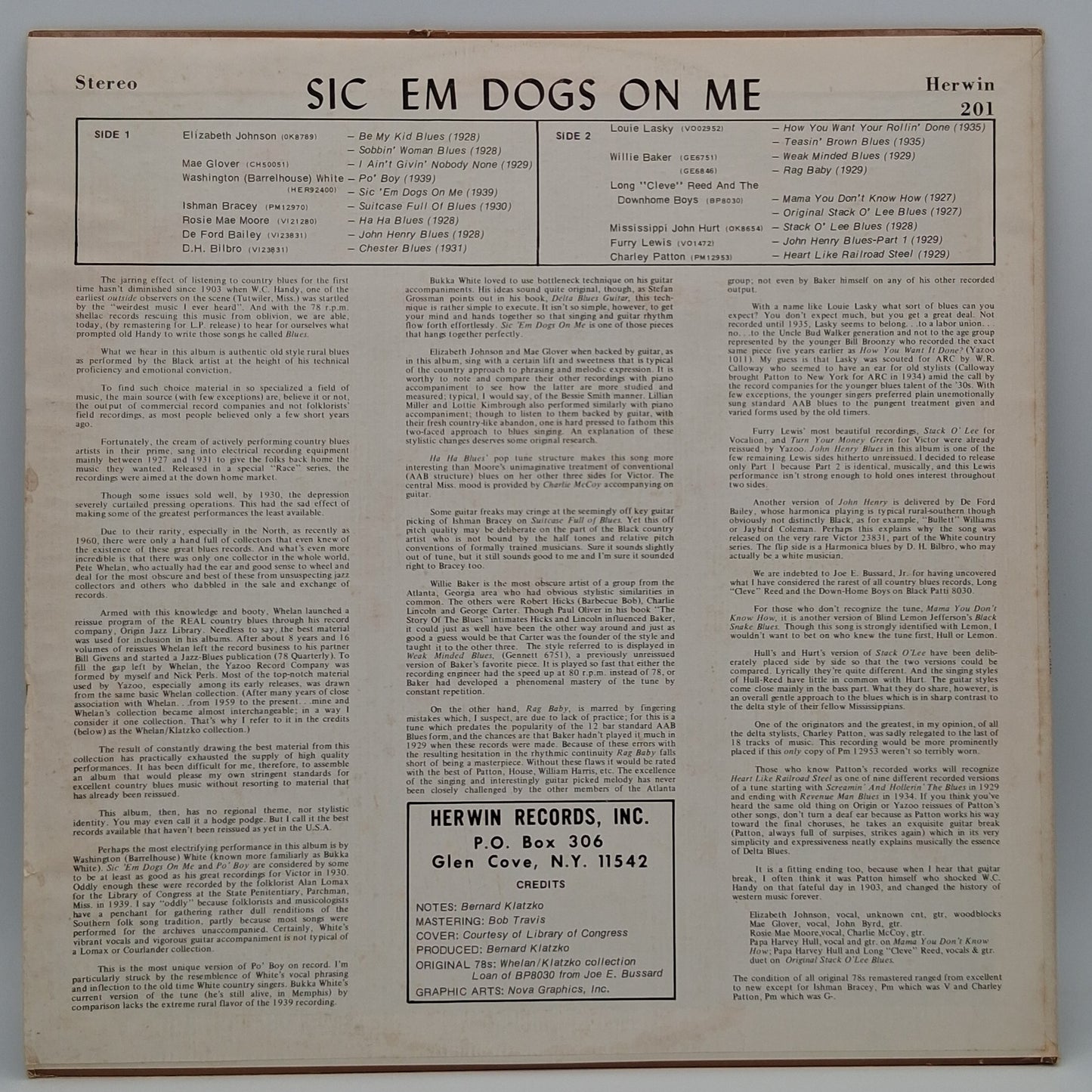 Various – Sic 'Em Dogs On Me