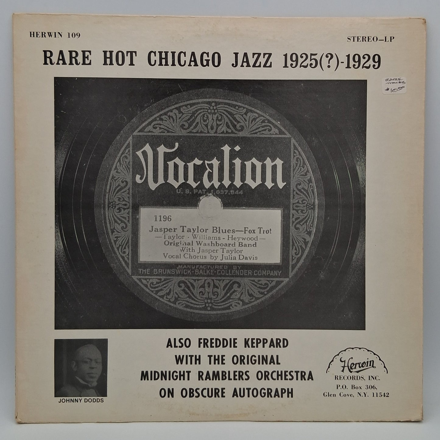 Various – Rare Hot Chicago Jazz 1925(?)-1929
