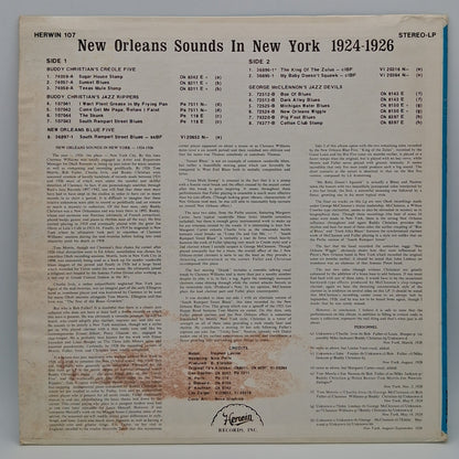 Various – New Orleans Sounds In New York 1924-1926