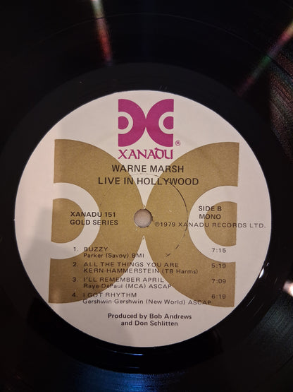 Warne Marsh – Live In Hollywood