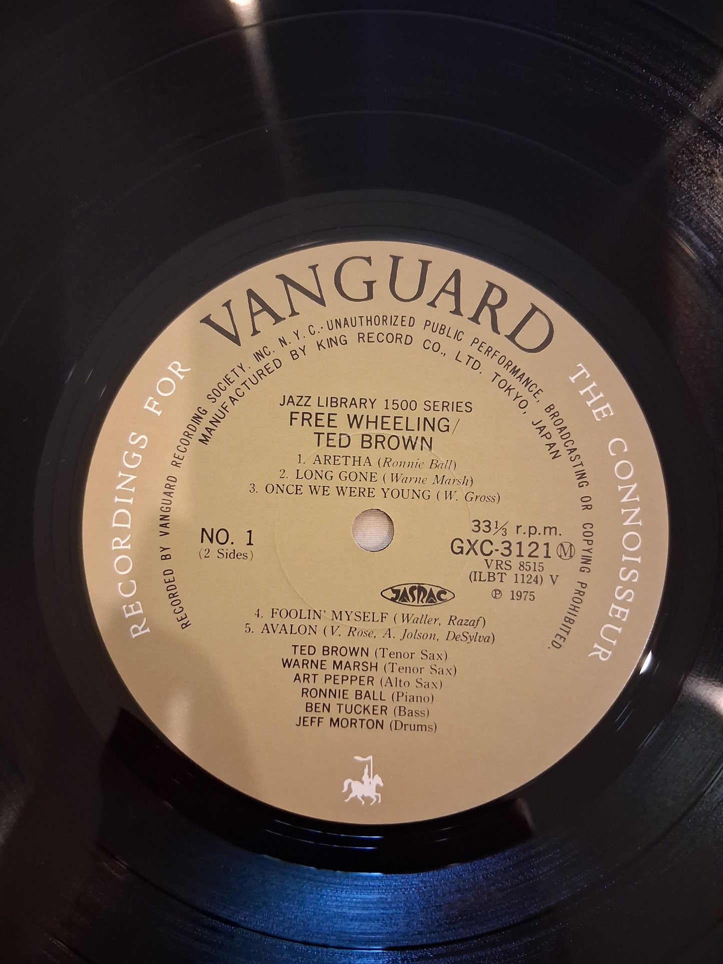 The Ted Brown Sextet Featuring Warne Marsh And Art Pepper – Free Wheeling