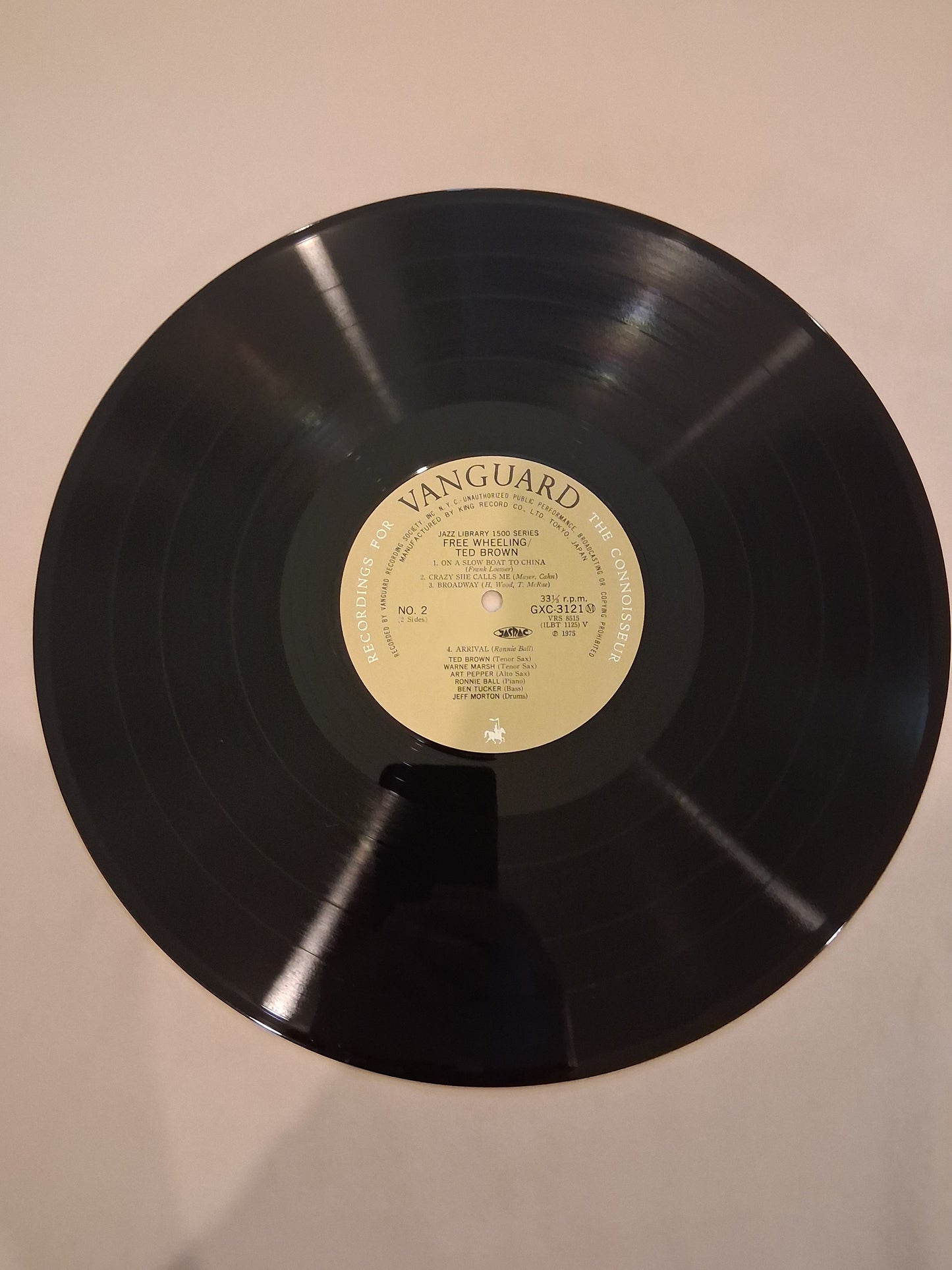 The Ted Brown Sextet Featuring Warne Marsh And Art Pepper – Free Wheeling