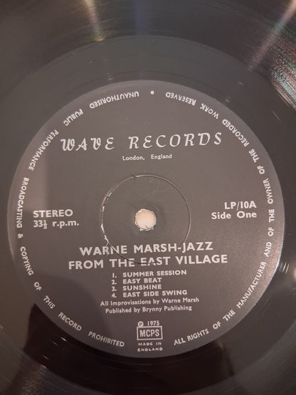 Warne Marsh – Jazz From The East Village