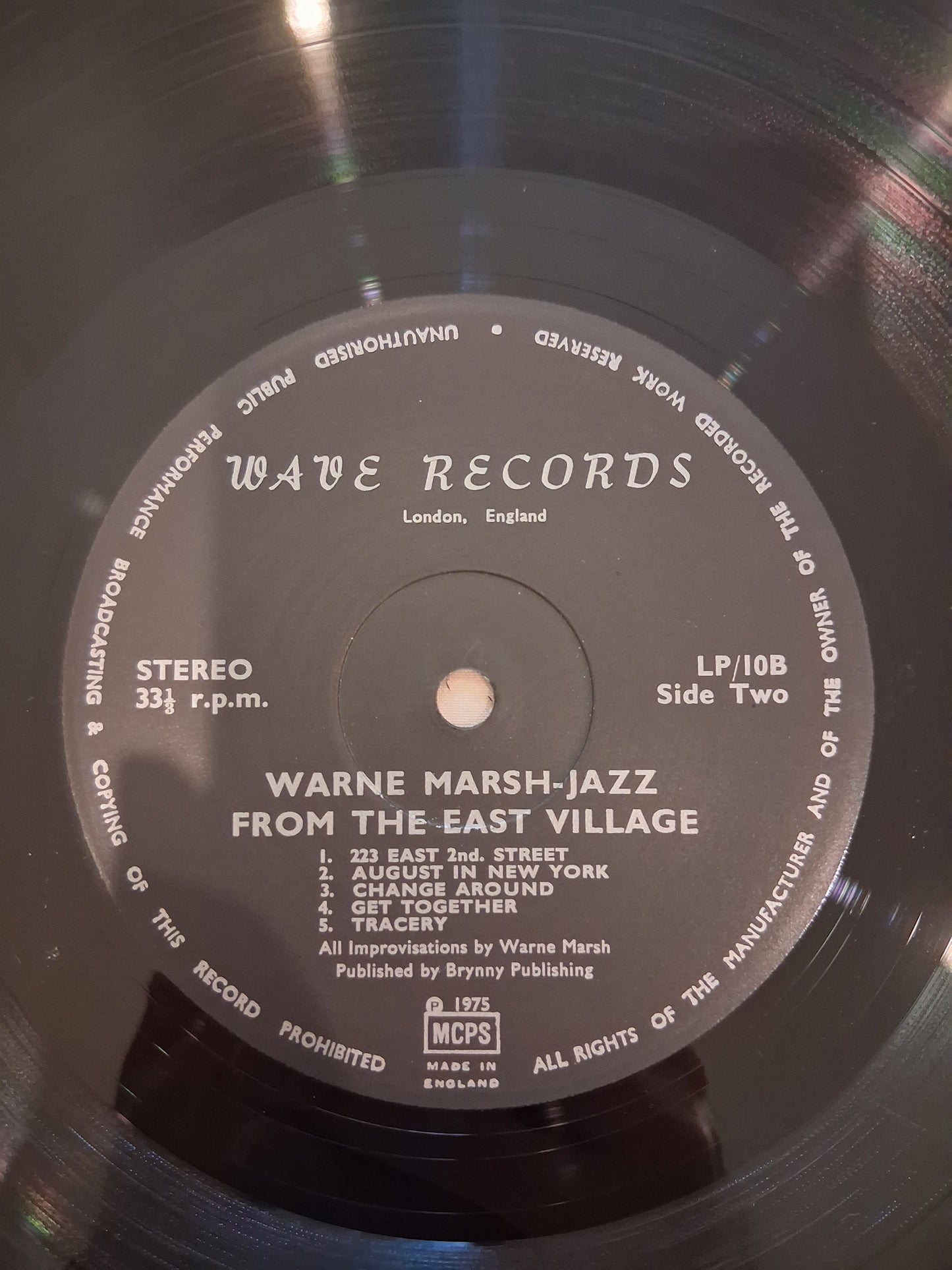Warne Marsh – Jazz From The East Village