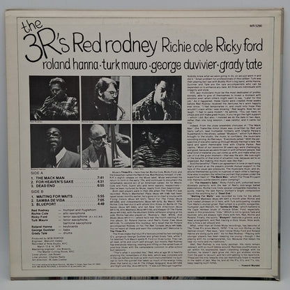 Red Rodney / Richie Cole / Ricky Ford – The 3 R's