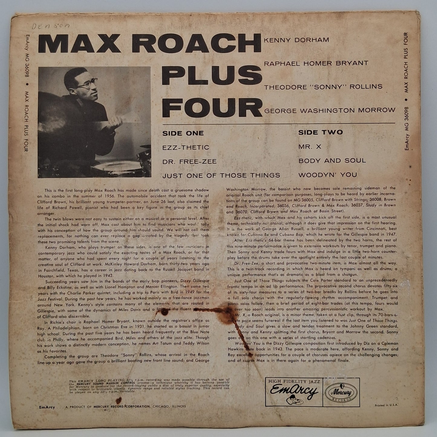 Max Roach – +4