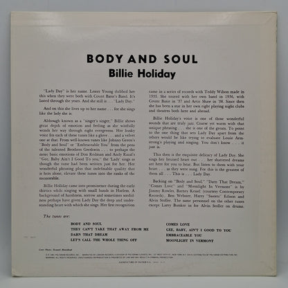 Billie Holiday – Body And Soul