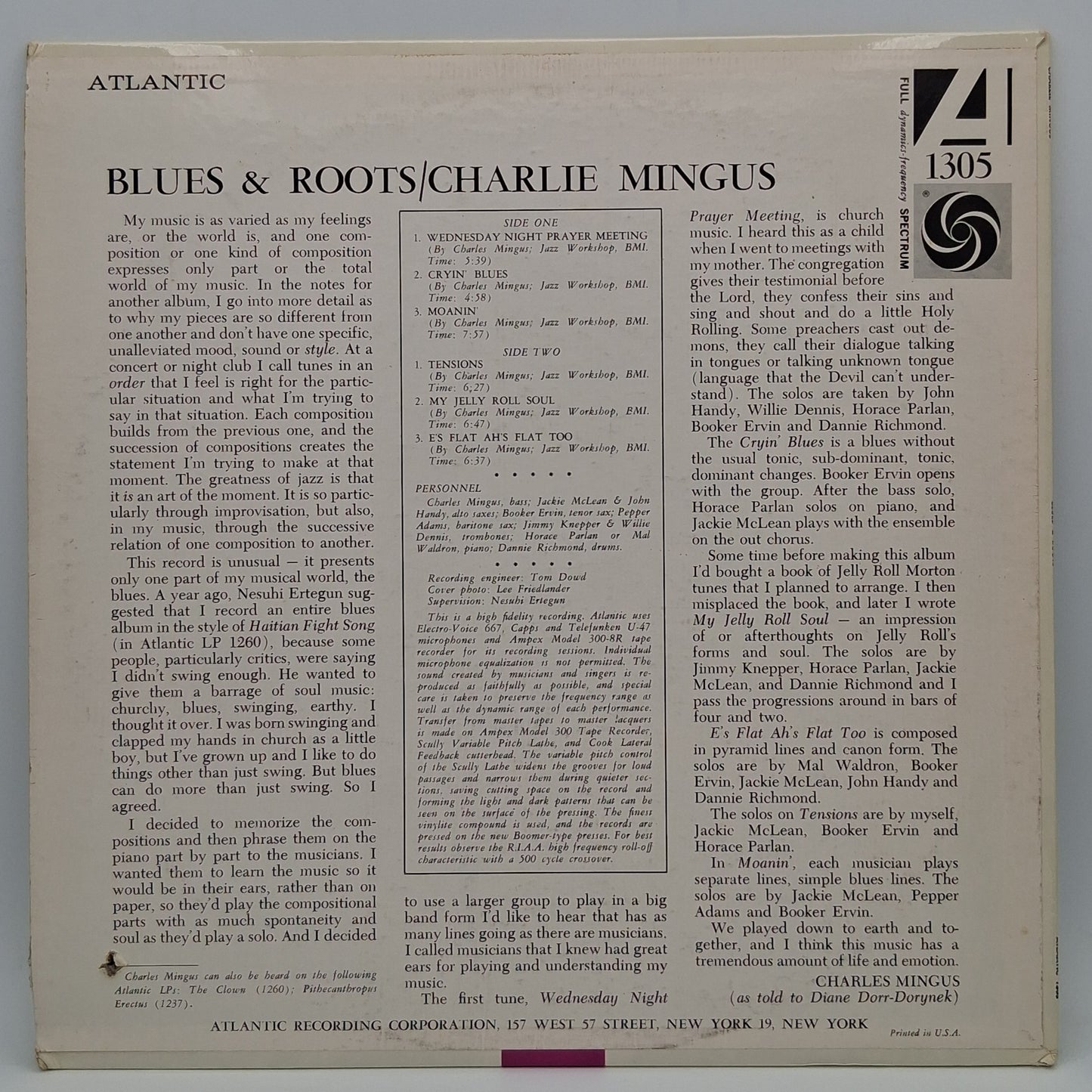 Charlie Mingus – Blues & Roots